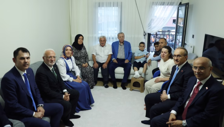 DEPREMZEDE AİLEYE YENİ EV ZİYARETİ