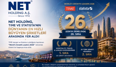 NET HOLDİNG DÜNYANIN HIZLI BÜYÜYEN ŞİRKETLERİ ARASINDA